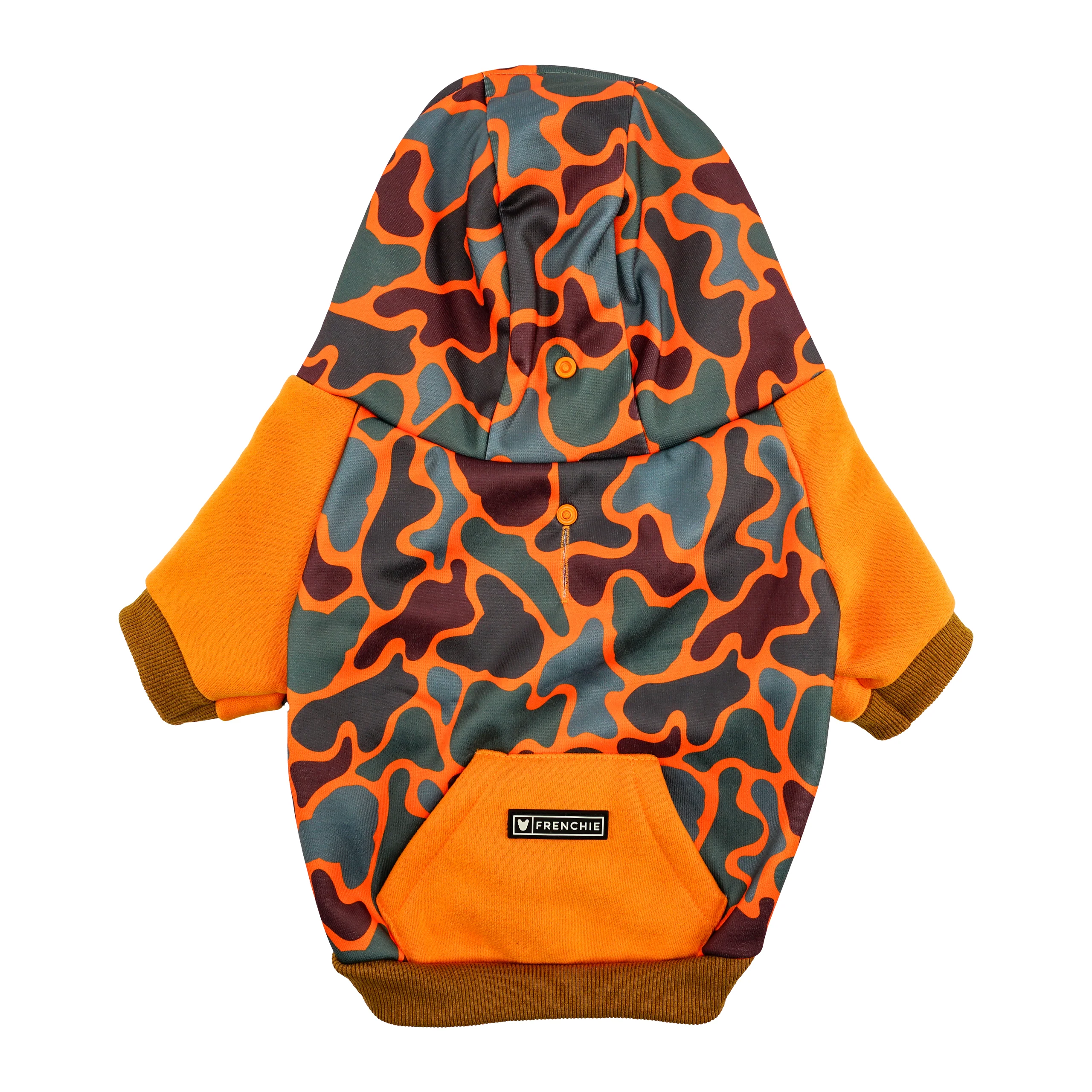 Frenchie Dog Hoodie Duck Hunter Varsity Zip-Up for Cooler Days