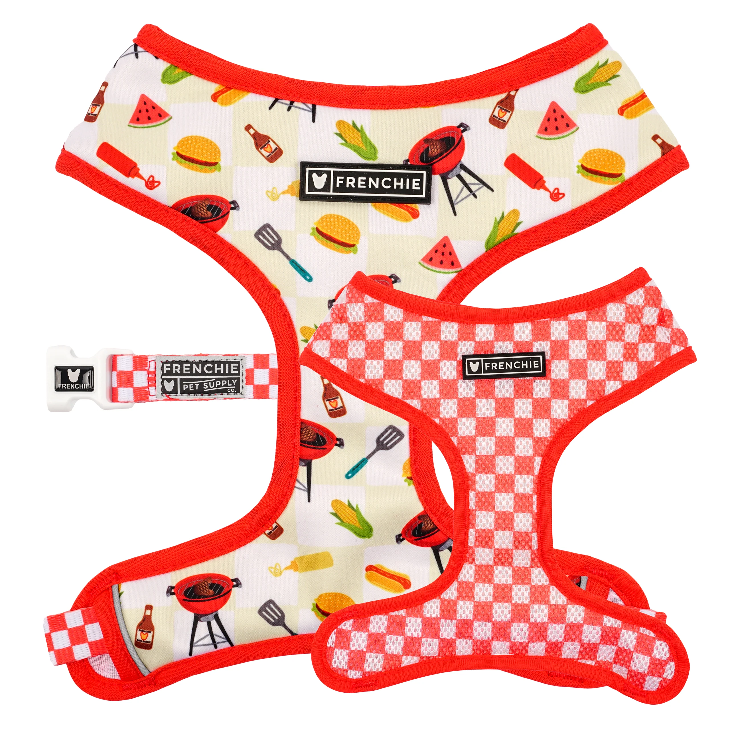 Frenchie Duo vendbar sele Cook Out til små og mellemstore hunde