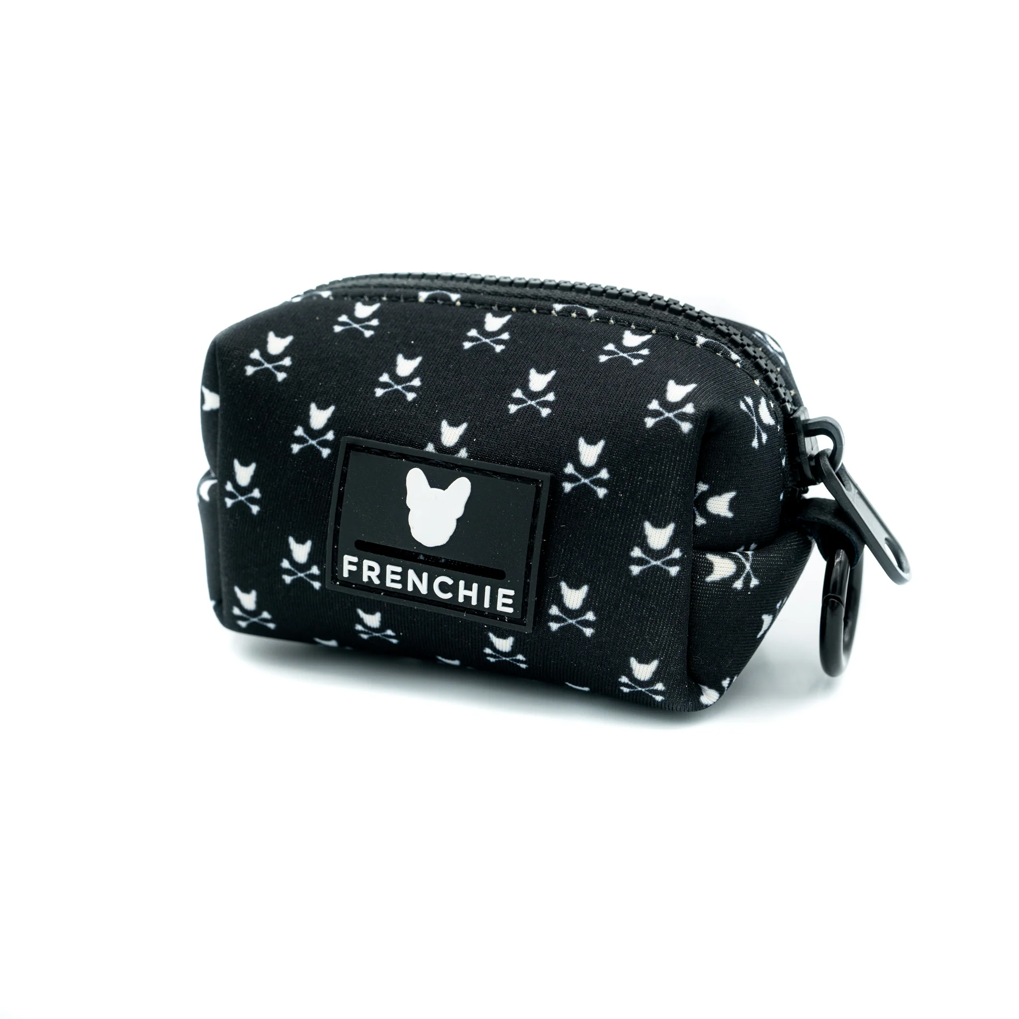 Bad to the Bone Frenchie Poo Bag Holder with a Loaded Roll