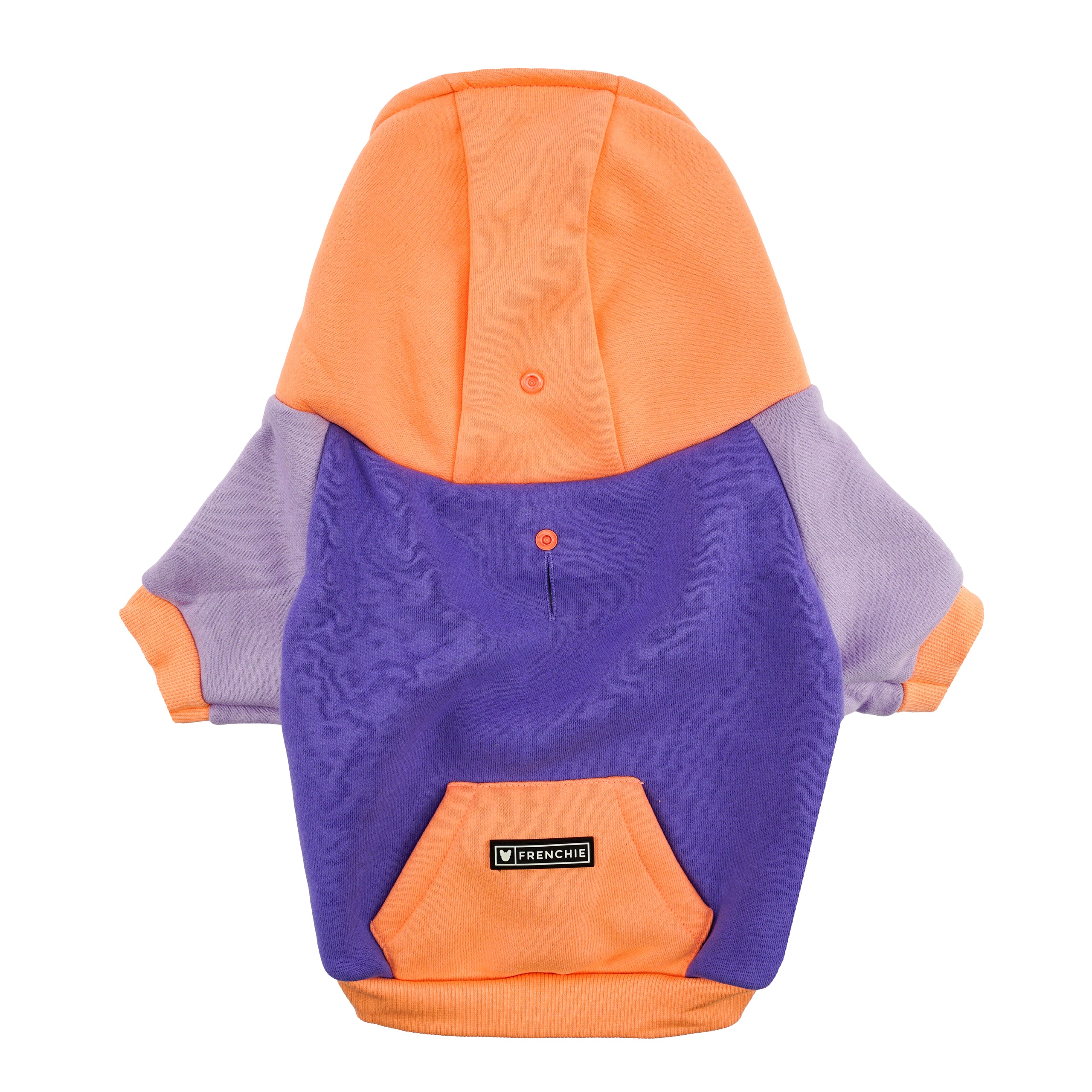 Frenchie Dog Hoodie Twilight Varsity Zip-Up for Small Breeds