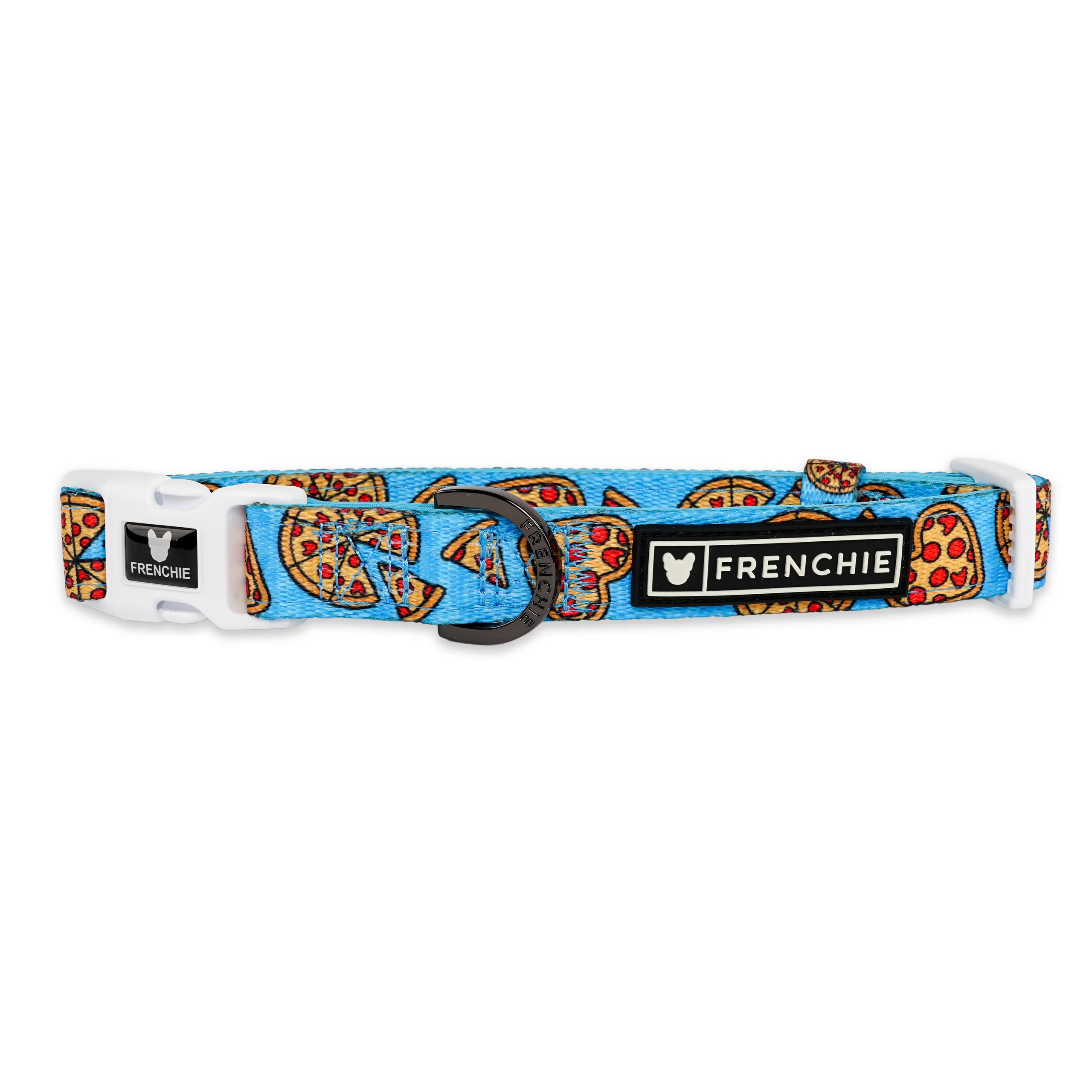 Frenchie Comfort Collar New York Pizza With Neoprene Padding