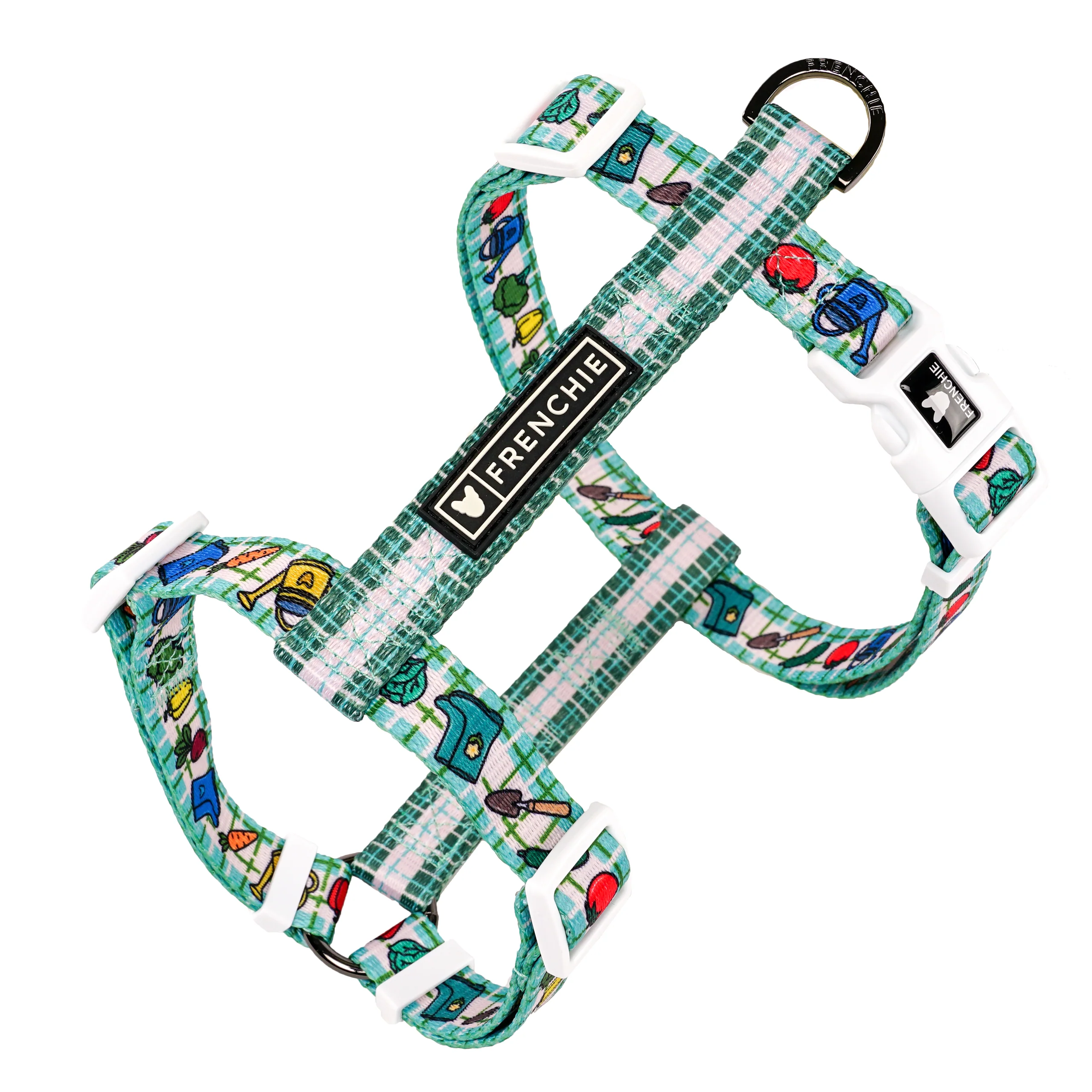 Frenchie Strap -valjaat Veggies-kuosilla, yksi koko sopii useimmille