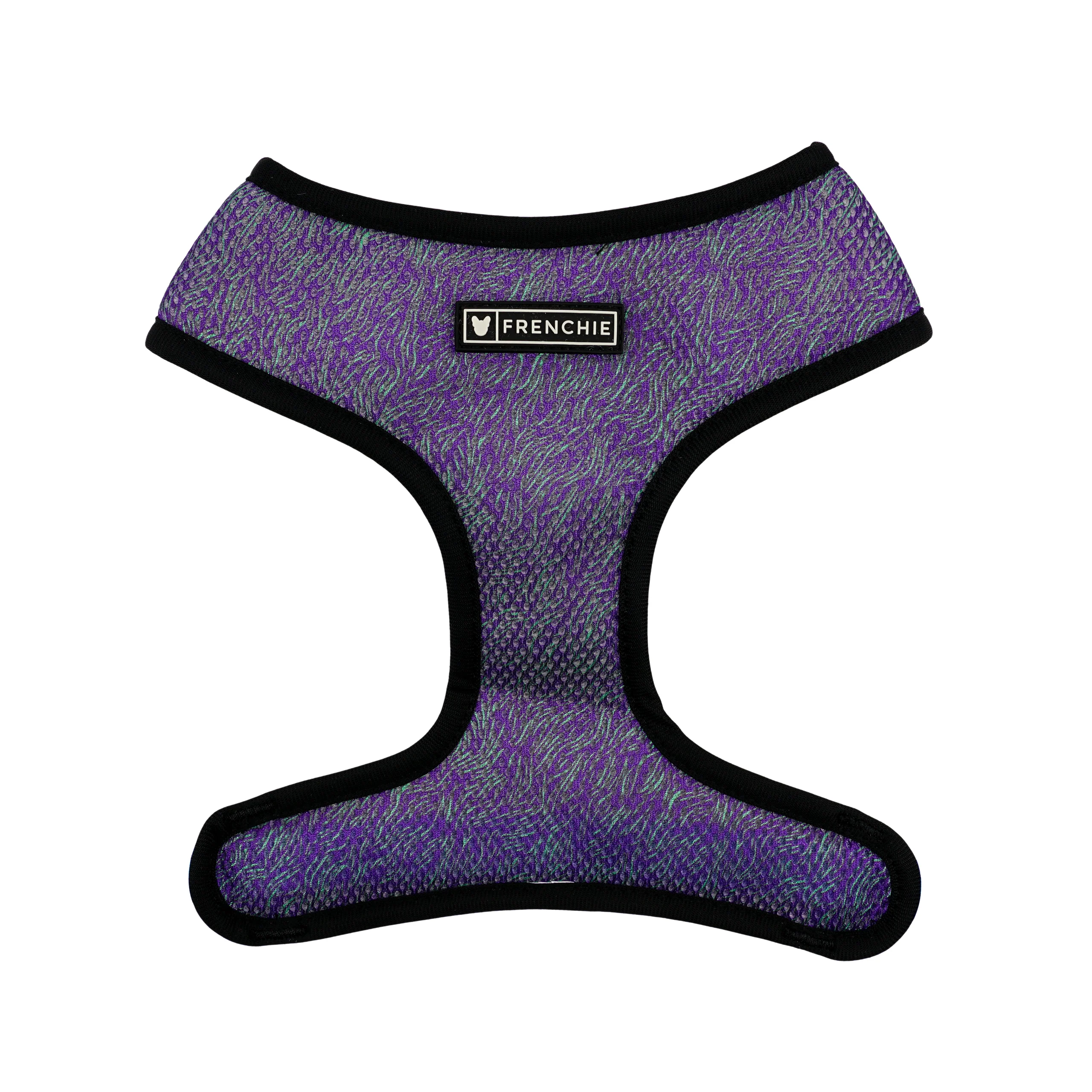 Frenchie Duo Reversible Harness in Little Monsters Print for Small to Medium Pups